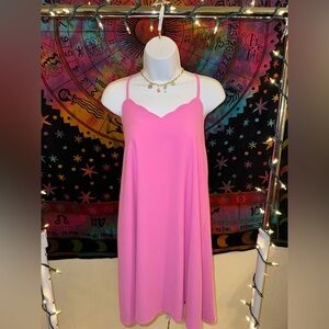 Pink Spaghetti Strap Dress